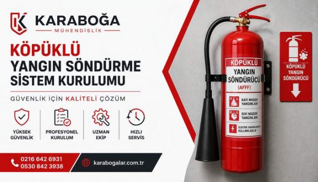 Çekmeköy Köpüklü Yangın Söndürme Sistemleri: Yüksek Riskli Alanlar İçin Güçlü Yangın Koruma Çözümü